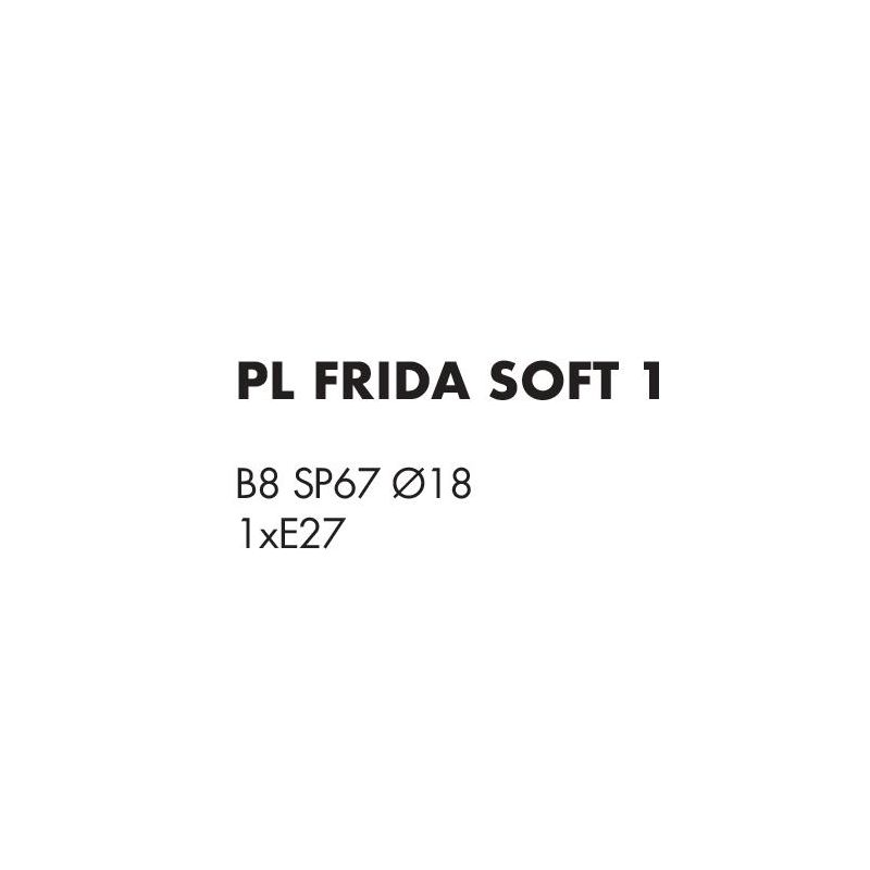 FRIDA SOFT PLAFONIERA CON PARALUME IN PERGAMENA, BRACCIO FLESSIBILE IN METALLO BRUNITO LAMPADINA ATTACCO E27
