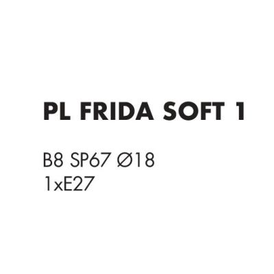 FRIDA SOFT PLAFONIERA CON PARALUME IN PERGAMENA, BRACCIO FLESSIBILE IN METALLO BRUNITO LAMPADINA ATTACCO E27