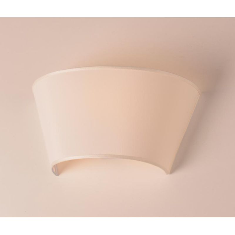 VENTOLA 36 CM DIAMETRO A TRONCO CONO IN TESSUTO TELETTA SABBIA Illuminando - Cristalensi Shop Online