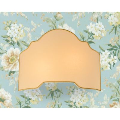 VENTOLA 40 CM DIAMETRO SAGOMATA IN PERGAMENA AVORIO BORDINO ORO Illuminando - Cristalensi Shop Online