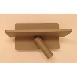 OSCAR APPLIQUE LED 11W 3000K CON MENSOLA E LUCE ORIENTABILE E CON PORTA USB E DOPPIA ACCENSIONE 2