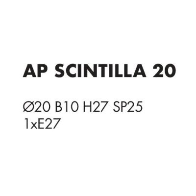 SCINTILLA LAMPADA DA PARETE CROMO DIFFUSORE IN ACRILICO TRASPARENTE MODERNA LAMPADINA ATTACCO E27