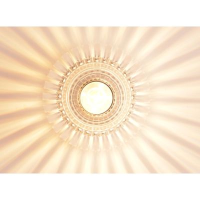 SCINTILLA PLAFONIERA ROTONDA IN ACRILICO TRASPARENTE 3 MISURE MODERNA LAMPADINA ATTACCO E27
