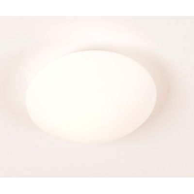 SOLE DIAMETRO 20 CM PLAFONIERA IN VETRO BIANCO LATTE SATINATO Illuminando - Cristalensi Shop Online