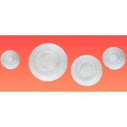 GIRO LAMPADA DA PARETE O SOFFITTO IN VETRO BIANCO SATINATO 4 MISURE LAMPADINE ATTACCO E27