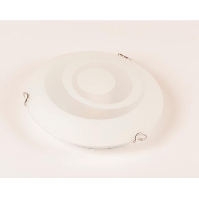 GIRO LAMPADA DA PARETE O SOFFITTO IN VETRO BIANCO SATINATO 4 MISURE LAMPADINE ATTACCO E27