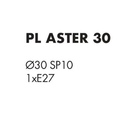 ASTER PL30 SOFFITTO PARETE DIAMETRO 30 CM CON LED 16W SOSTITUIBILE EFFETTO CIELO STELLATO Illuminando - Cristalensi Shop Online