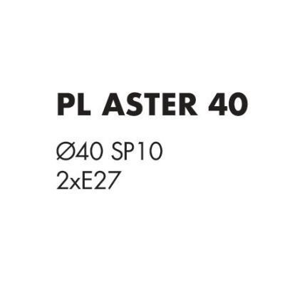 ASTER PLAFONIERA CIELO STELLATO DIAMETRO 40 CM CON LED INTEGRATO 22W ECONOMICA Illuminando - Cristalensi Shop Online