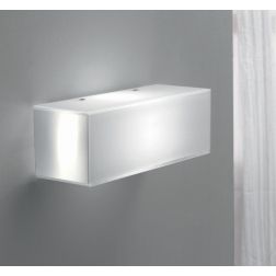 CUBIC PARETE/SOFFITTO LAMPADA IN VETRO BIANCO LATTE LUCIDO Illuminando - Cristalensi Shop Online 2