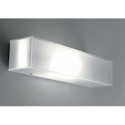 CUBIC PARETE/SOFFITTO LAMPADA IN VETRO BIANCO LATTE LUCIDO 2XE27 Illuminando - Cristalensi Shop Online