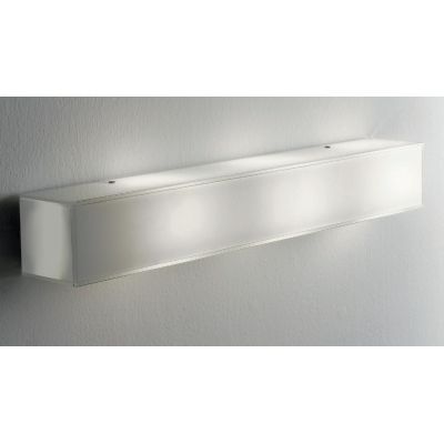 CUBIC PARETE/SOFFITTO LAMPADA IN VETRO BIANCO LATTE LUCIDO 3XE27 Illuminando - Cristalensi Shop Online