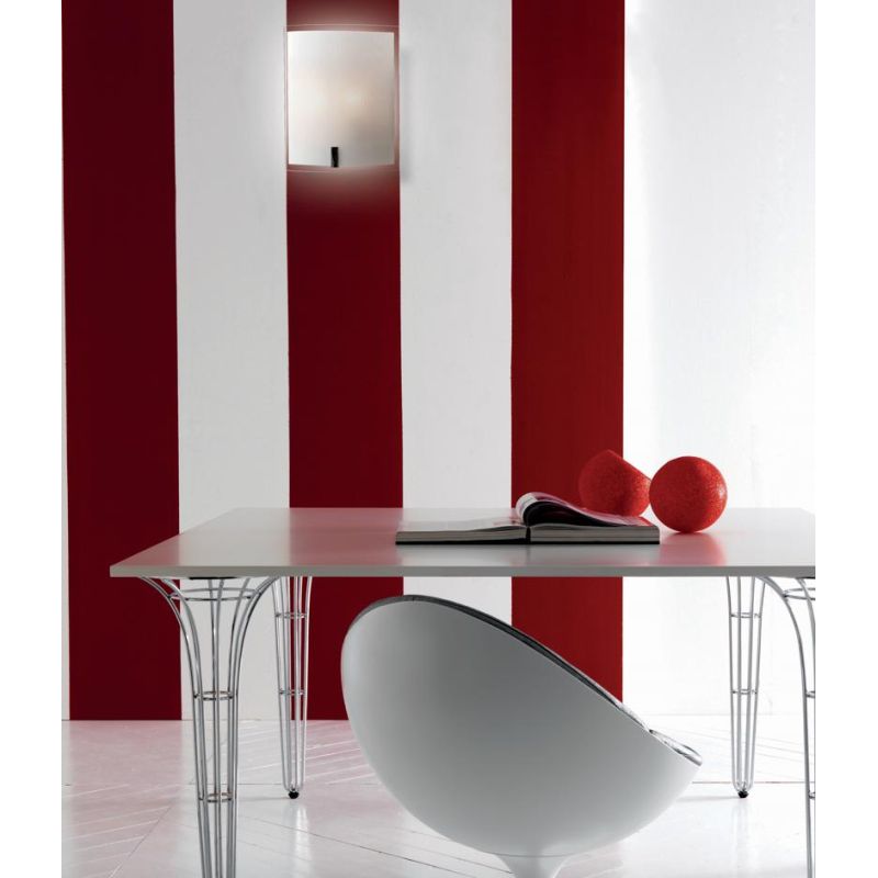 FENICE APPLIQUE RETTANGOLARE IN VETRO SERIGRAFATO ECONOMICO DI ILLUMINANDO Illuminando - Cristalensi Shop Online