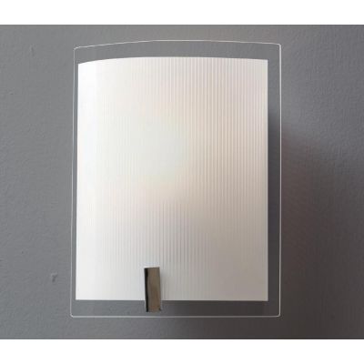 FENICE APPLIQUE RETTANGOLARE IN VETRO SERIGRAFATO ECONOMICO DI ILLUMINANDO Illuminando - Cristalensi Shop Online