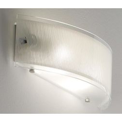 FENICE FASCIA GRANDE 40 CM 2 PORTALAMPADE VETRO SOPRA E SOTTO ECONOMICO DI ILLUMINANDO Illuminando - Cristalensi Shop Online