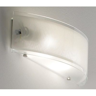 FENICE FASCIA GRANDE 40 CM 2 PORTALAMPADE VETRO SOPRA E SOTTO ECONOMICO DI ILLUMINANDO Illuminando - Cristalensi Shop Online