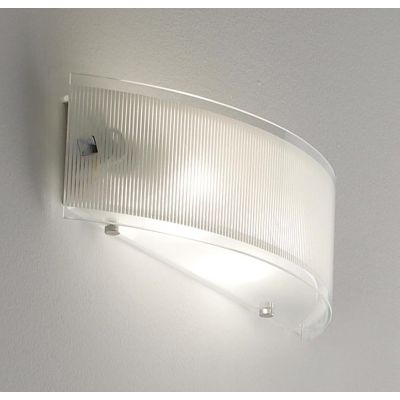 FENICE FASCIA PICCOLO 30 CM UN PORTALAMPADE E27 VETRO SOPRA E SOTTO ECONOMICO DI ILLUMINANDO Illuminando - Cristalensi Shop Onli