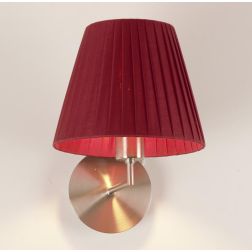 PLISSE LAMPADA DA PARETE CON PARALUME IN TESSUTO IN VARI COLORI Illuminando - Cristalensi Shop Online