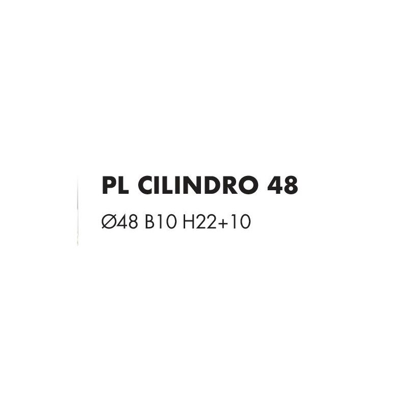 CILINDRO PLAFONIERA BIANCA CON PARALUME D48 CM IN TESSUTO DI LINO 3 COLORI LAMPADINA ATTACCO E27