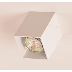 TRILLY FARETTO A LED QUADRATO DA SOFFITTO ATTACCO GU10 7W LUCE 3000K IN METALLO CROMO O BIANCO Illuminando - Cristalensi Shop On 2
