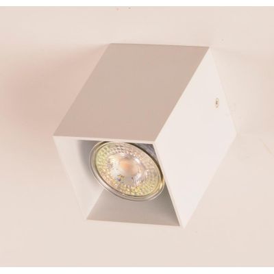 TRILLY FARETTO A LED QUADRATO DA SOFFITTO ATTACCO GU10 7W LUCE 3000K IN METALLO CROMO O BIANCO Illuminando - Cristalensi Shop On