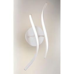 SAMURAI APPLIQUE MODERNA LED 35W LUCE 3000K METALLO BIANCO LUNGHEZZA CM 110 Illuminando - Cristalensi Shop Online