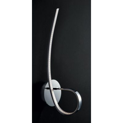 NEBULA APPLIQUE MODERNA IN METALLO CROMATO LED 10W LUCE 3000K ALTEZZA CM 45