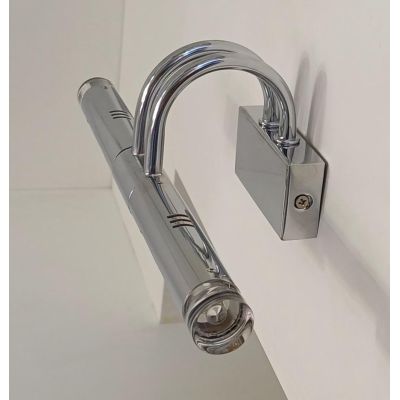RUDY APPLIQUE DA BAGNO O PARETE MODERNA IN METALLO CROMO LUCIDO CON LUCI ORIENTABILI Illuminando - Cristalensi Shop Online