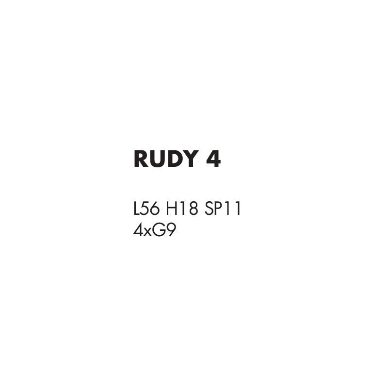 RUDY 4 APPLIQUE DA BAGNO O PARETE MODERNA IN METALLO DORATO LUCIDO CON LUCI ORIENTABILI Illuminando - Cristalensi Shop Online