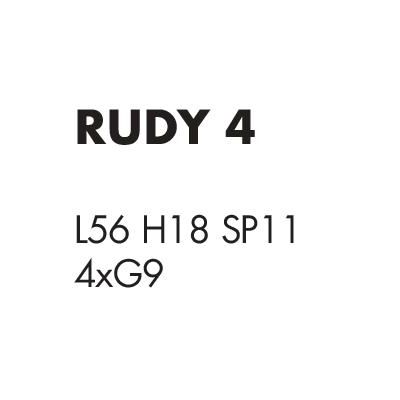 RUDY 4 APPLIQUE DA BAGNO O PARETE MODERNA IN METALLO DORATO LUCIDO CON LUCI ORIENTABILI Illuminando - Cristalensi Shop Online