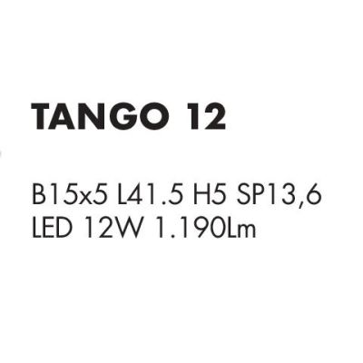 TANGO PARETE SPECCHIO/QUADRO LED 12W CON AGGANCIO DIETRO SPECCHIO Illuminando - Cristalensi Shop Online