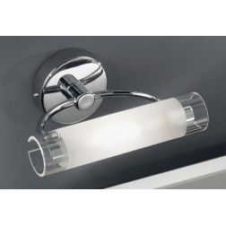 ARCHETTO APPLIQUE IN METALLO CROMATO E VETRO SABBIATO CON ATTACCO R7S 78MM ALOGENO Illuminando - Cristalensi Shop Online 2