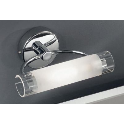 ARCHETTO APPLIQUE IN METALLO CROMATO E VETRO SABBIATO CON ATTACCO R7S 78MM ALOGENO Illuminando - Cristalensi Shop Online