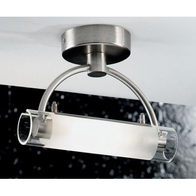 ARCHETTO APPLIQUE IN METALLO CROMATO E VETRO SABBIATO CON ATTACCO R7S 78MM ALOGENO Illuminando - Cristalensi Shop Online