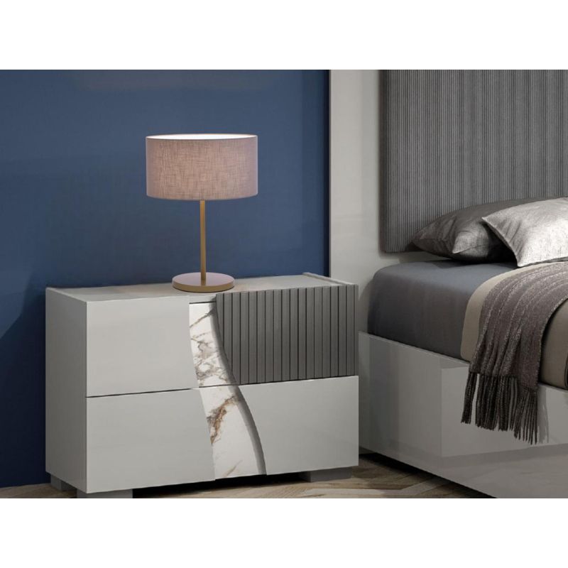 CILINDRO LAMPADA DA TAVOLO D35 CM IN METALLO 5 COLORI CON PARALUME IN TESSUTO DI LINO 3 COLORI MODERNA
