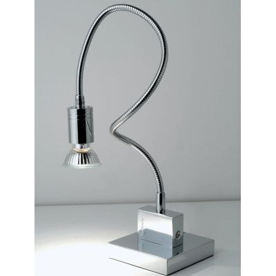 GINEVRA FLEX LAMPADA DA TAVOLO CON BRACCIO FLESSIBILI IN METALLO CROMATO Illuminando - Cristalensi Shop Online