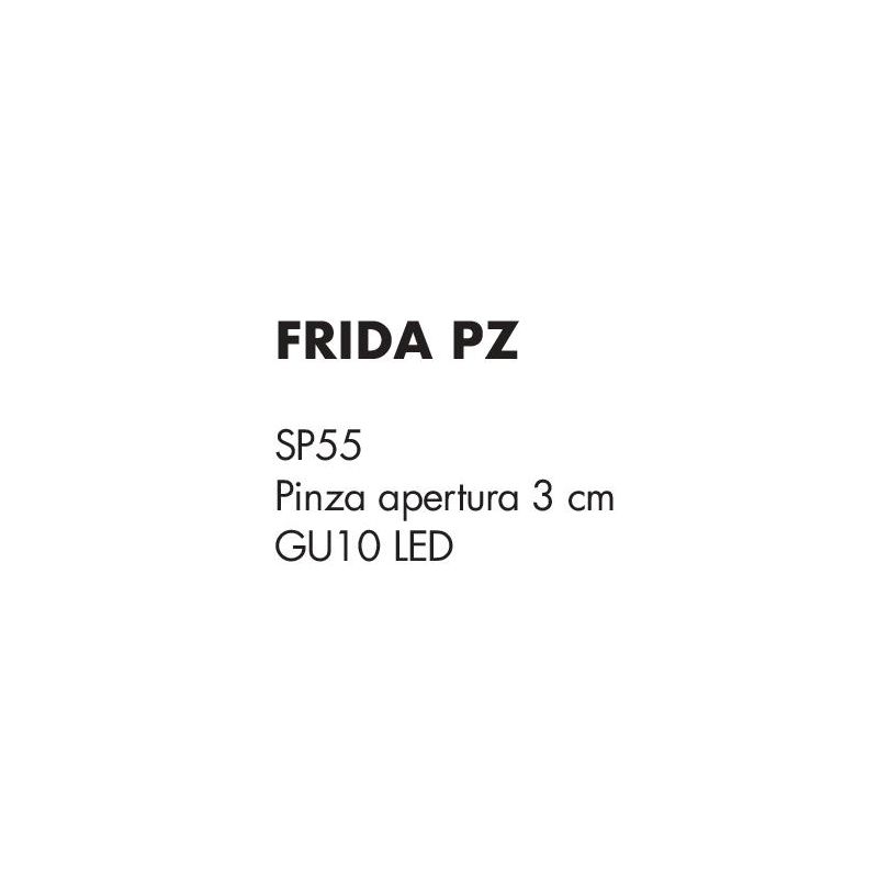 FRIDA LAMPADA DA TAVOLO CON PINZA IN METALLO BRUNITO CON BRACCIO FLESSIBILE E LAMPADINA GU10 LED 5,5W INCLUSA