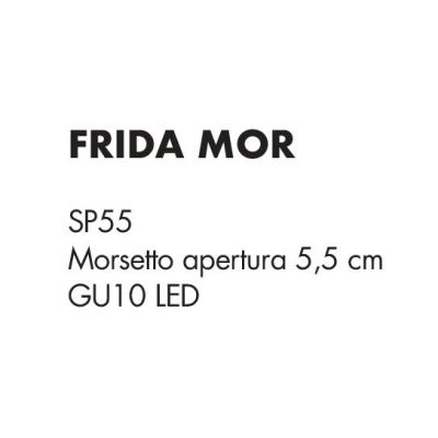 FRIDA LAMPADA DA TAVOLO CON MORSETTO IN METALLO BRUNITO CON BRACCIO FLESSIBILE E LAMPADINA GU10 LED 5,5W INCLUSA