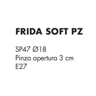 FRIDA LAMPADA DA TAVOLO CON PINZA METALLO BRUNITO BRACCIO FLESSIBILE E PARALUME LAMPADINA ATTACCO E27