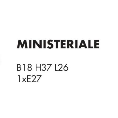 MINISTERIALE LAMPADA DA TAVOLO IN METALLO BRUNITO CON DIFFUSORE IN VETRO ORIENTABILE VERDE O BIANCO