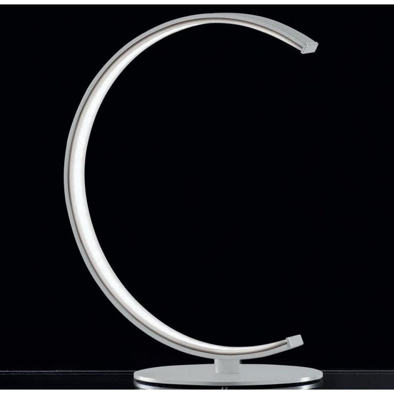 ANELLI LAMPADA DA TAVOLO MODERNA H36 IN METALLO BIANCO LED 9W LUCE 3000K DI ILLUMINANDO Illuminando - Cristalensi Shop Online