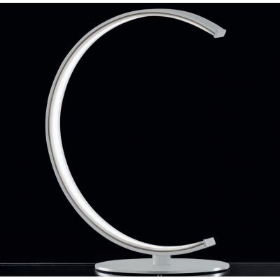 ANELLI LAMPADA DA TAVOLO MODERNA H36 IN METALLO BIANCO LED 9W LUCE 3000K DI ILLUMINANDO Illuminando - Cristalensi Shop Online