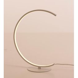 ANELLI LAMPADA DA TAVOLO MODERNA IN METALLO BIANCO H25 LED 6W LUCE 3000K DI ILLUMINANDO Illuminando - Cristalensi Shop Online 2