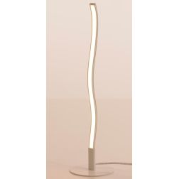 ANELLI LAMPADA DA TAVOLO AD ONDA MODERNA IN METALLO BIANCO LED 5W LUCE 3000K DI ILLUMINANDO Illuminando - Cristalensi Shop Onlin