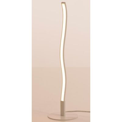 ANELLI LAMPADA DA TAVOLO AD ONDA MODERNA IN METALLO BIANCO LED 5W LUCE 3000K DI ILLUMINANDO Illuminando - Cristalensi Shop Onlin