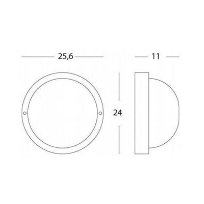 INDUSTRIALE TONDA APPLIQUE DA ESTERNI GRANDE IP54 BIANCA O NERA CLASSICA DI SOVIL Sovil - Cristalensi Shop Online
