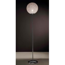 NIDO GRANDE LAMPADA DA TERRA IN CORDA BIANCA INCOLLATA DIAMETRO 35 CM Illuminando - Cristalensi Shop Online