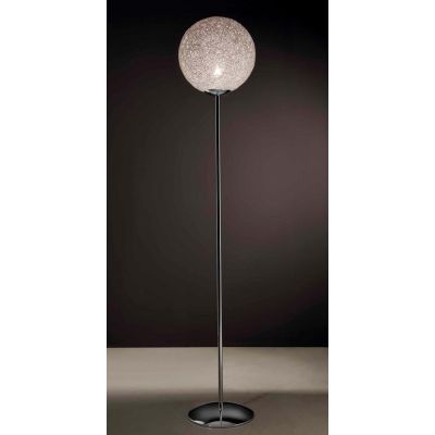 NIDO GRANDE LAMPADA DA TERRA IN CORDA BIANCA INCOLLATA DIAMETRO 35 CM Illuminando - Cristalensi Shop Online