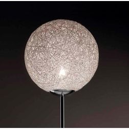 NIDO GRANDE LAMPADA DA TERRA IN CORDA BIANCA INCOLLATA DIAMETRO 35 CM Illuminando - Cristalensi Shop Online 2
