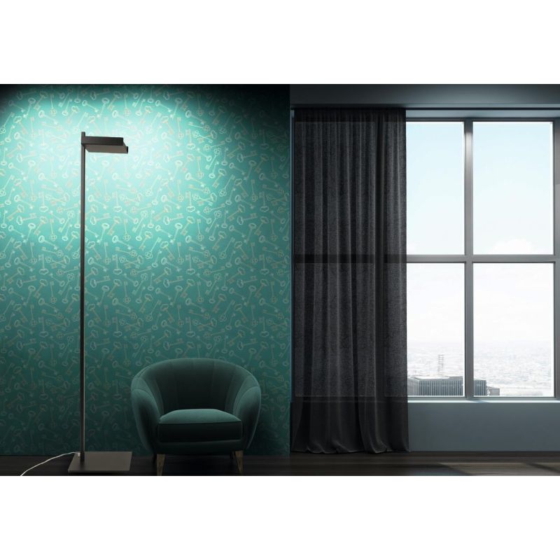 FOCUS PIANTANA IN METALLO NERO BIANCO SABBIA O BRONZO CON DIFFUSORE ORIENTABILE Illuminando - Cristalensi Shop Online