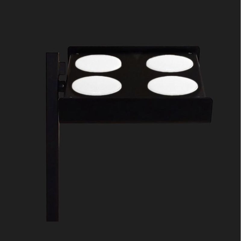 FOCUS PIANTANA IN METALLO NERO BIANCO SABBIA O BRONZO CON DIFFUSORE ORIENTABILE Illuminando - Cristalensi Shop Online